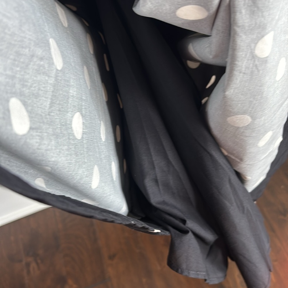En Saison Black Midi Dress with White Polka Dots - Picture 6 of 13